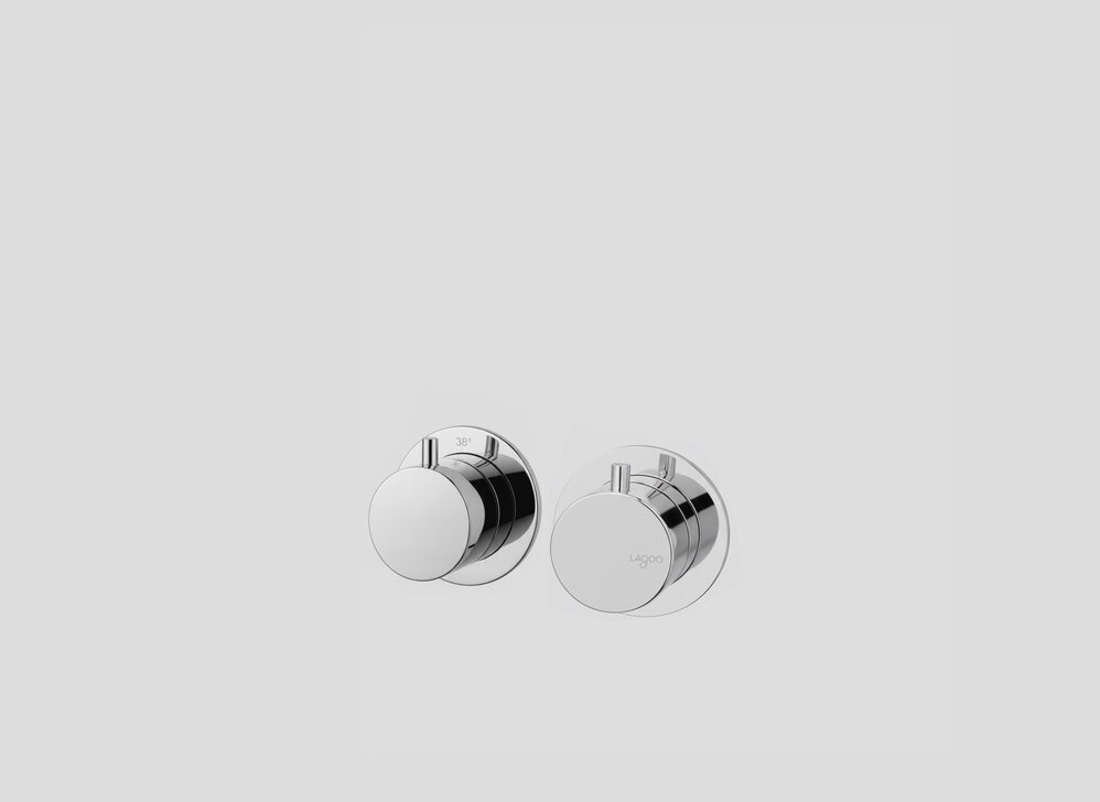 Inbouw douche thermostaat Tripple7 met stopkraan - Lagoo